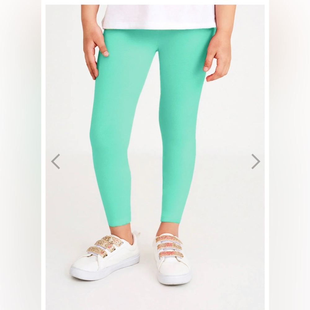 Teal Soft Leggings by Fabkids